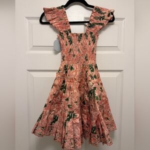 Hill House - Charlotte Nap Dress in Rose Calico Trellis XXS - 100% Cotton - NWT